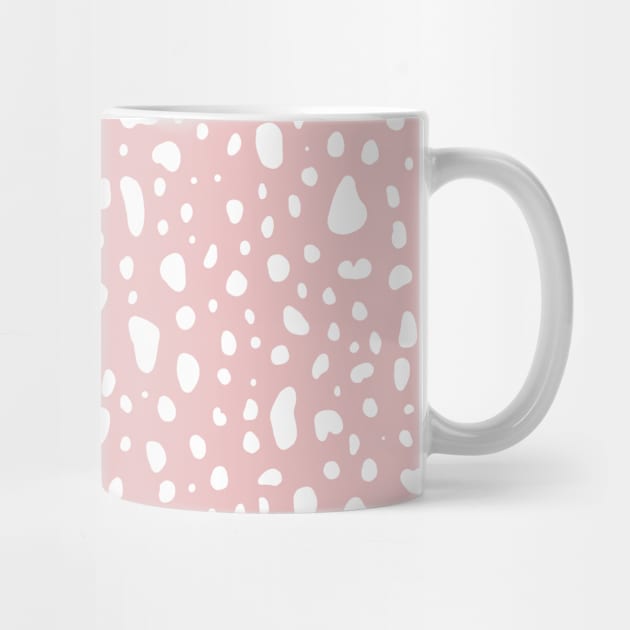 Dusty pink spots pattern by Trippycollage